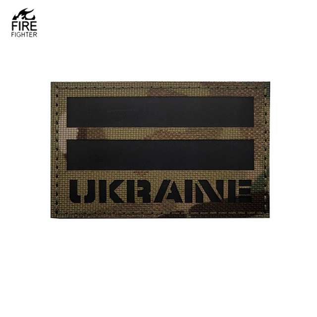 Украинская Национальная эмблема, тактический значок, инфракрасные черные Светоотражающие нашивки с флагом для крючков и петель