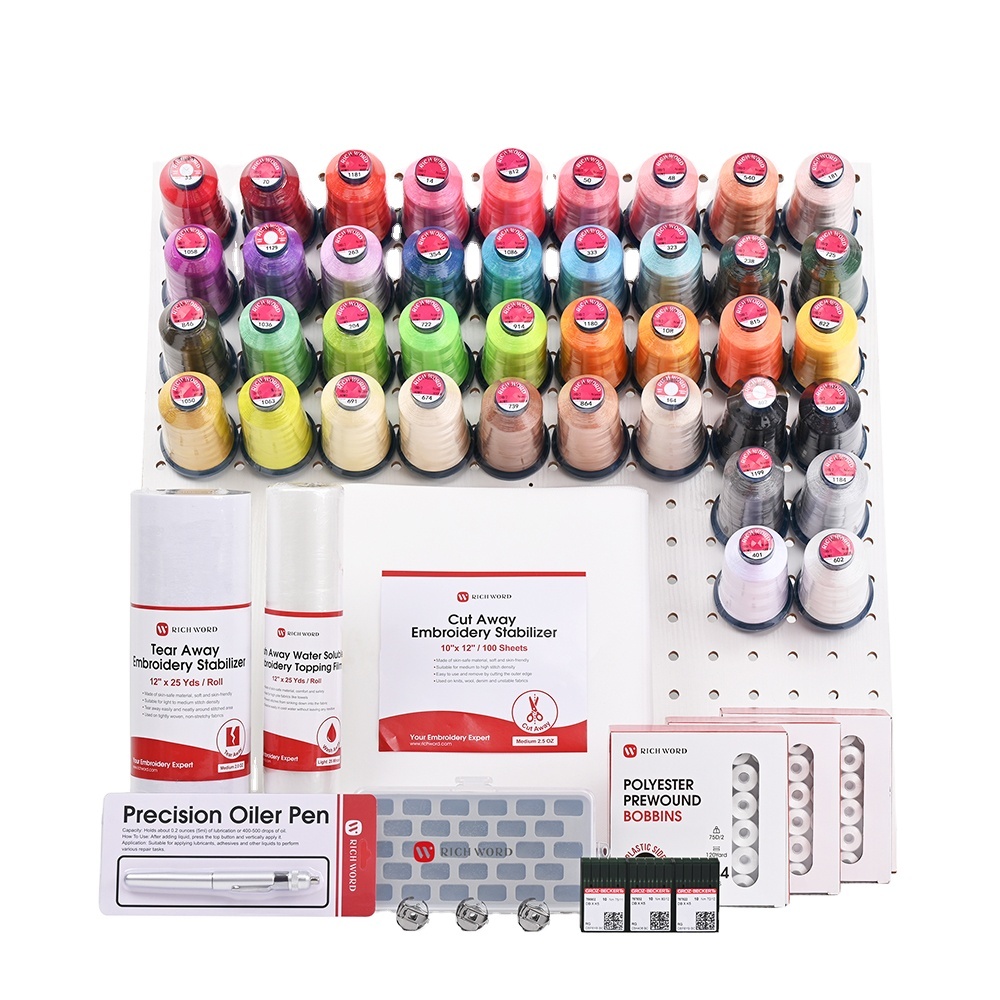 Necessary embroidery accessories kit for multi needle embroidery machine