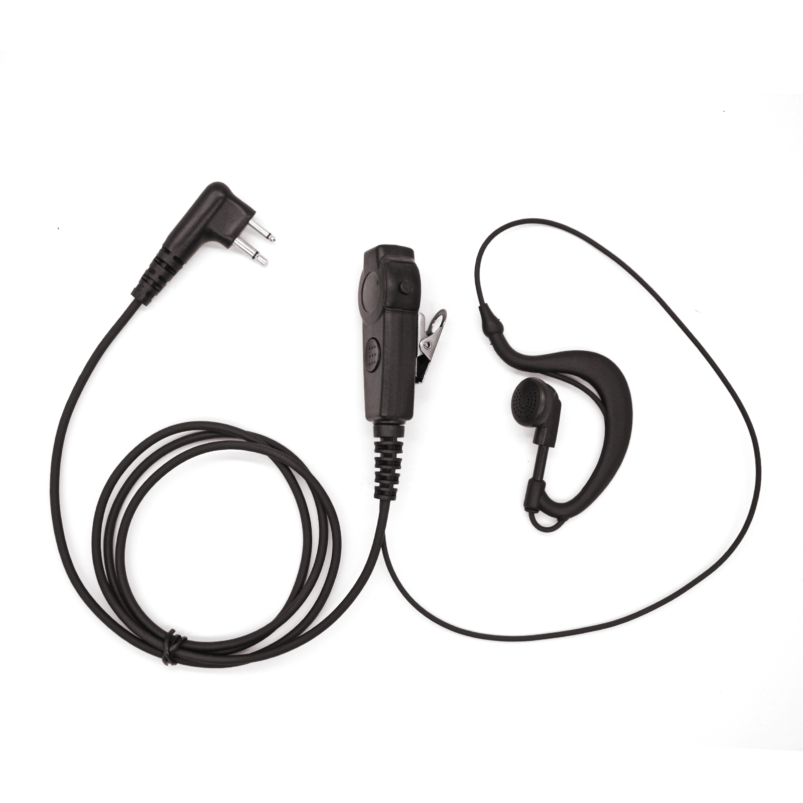 2-Pin Covert Acoustic Tube Walkie Talkie Earpiece Two Way Radio Headset with Dual PTT dual band VHF UHF for motorola radio