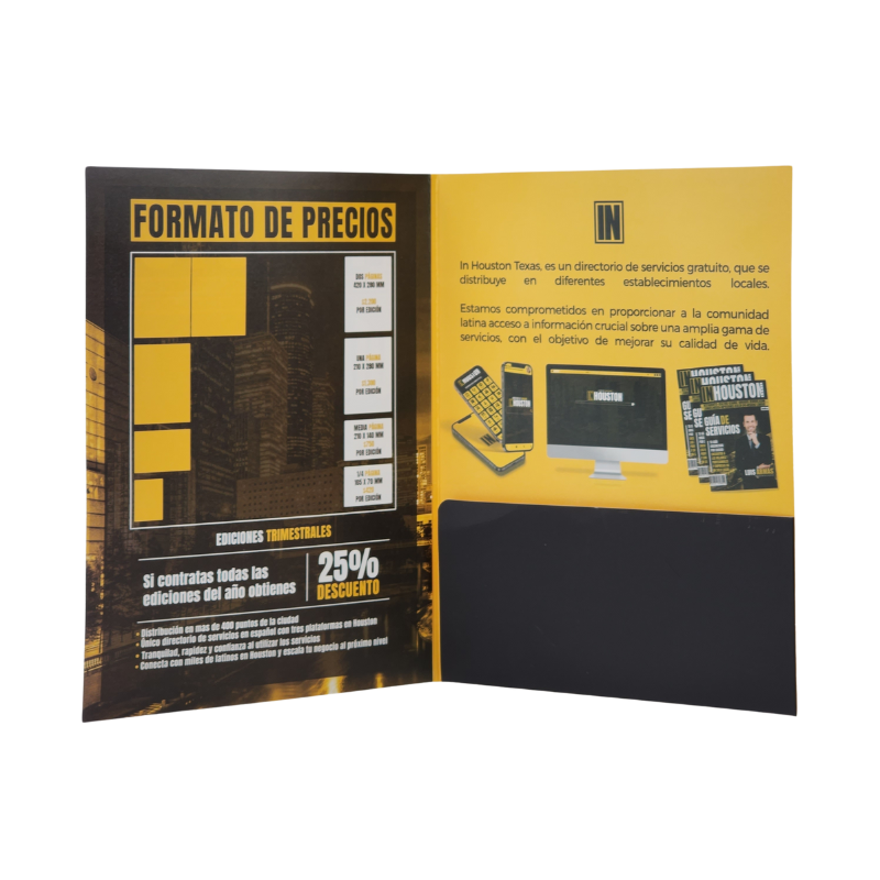 Custom Logo A4 Paper File Folder Personalize Design Document File Paper Folders with Custom Logo with Pocket