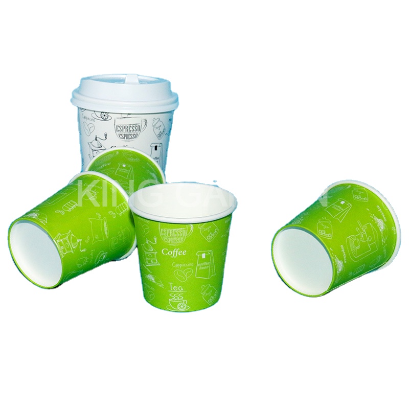 Biodegradable paper coffee blue carton cup
