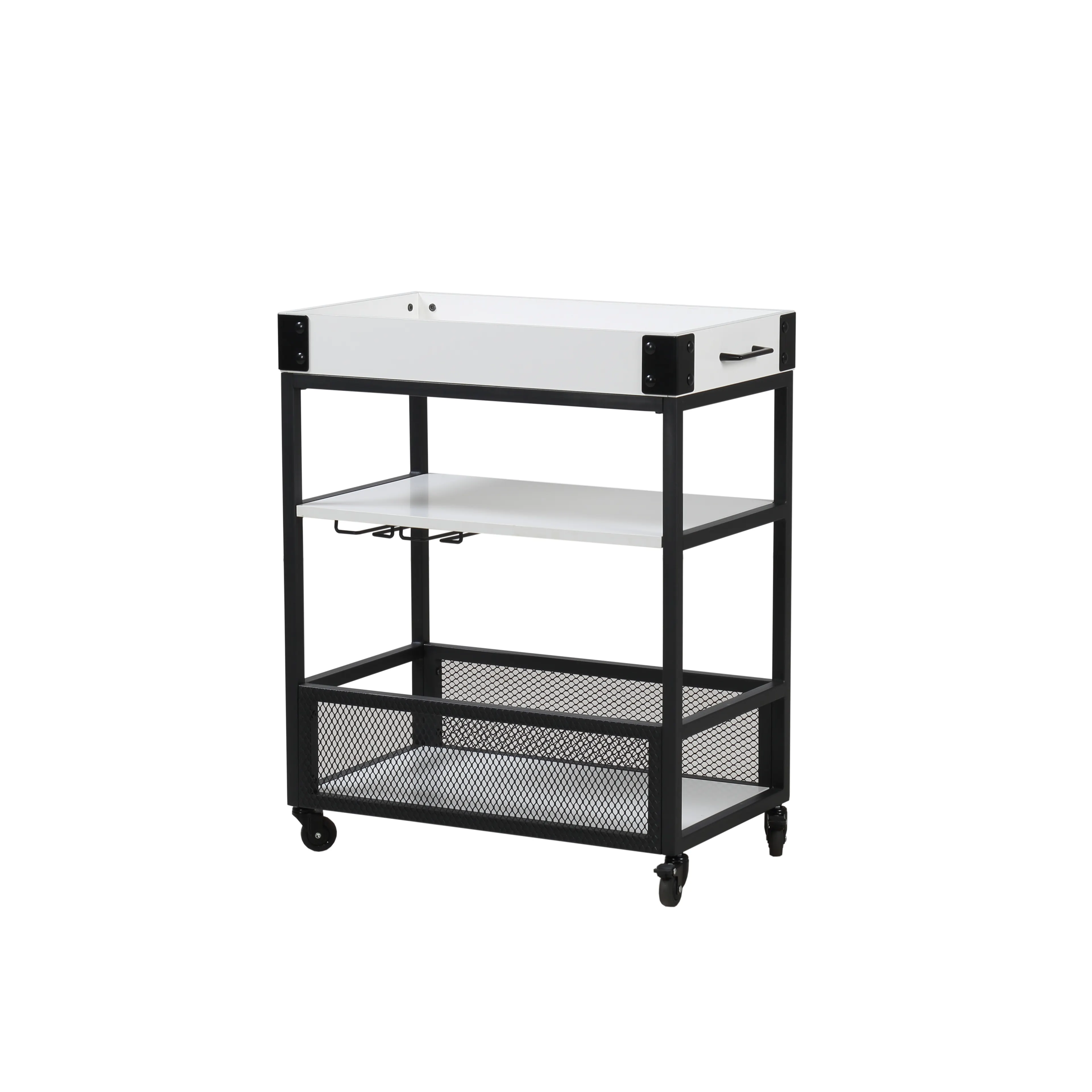 Factory price custom made hotel restaurant food service trolley with wheels