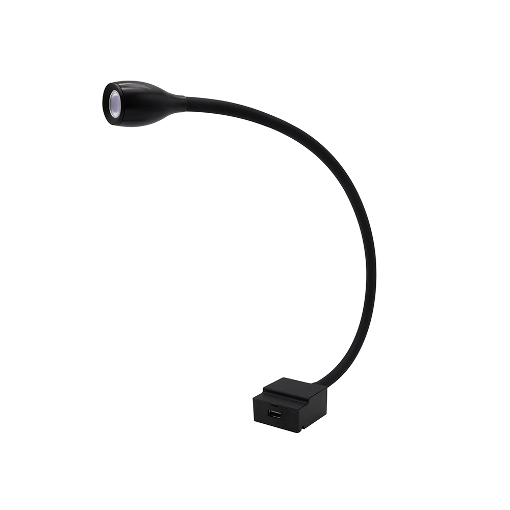 Гибкая 3 Вт USB порт перезаряжаемый светодиодный Книга Чтение света