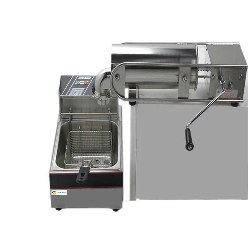 Low price Stainless Steel Horizontal Type 5L with Mini Churros Maker 6L Fryer, Jam Filler, Chocolate Melting Pot