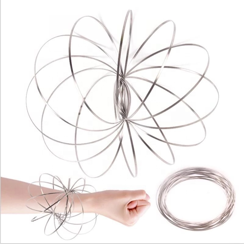 Magic bracelet pressure-reducing stainless steel Magic bracelet fluid pattern creative toy Magic ring