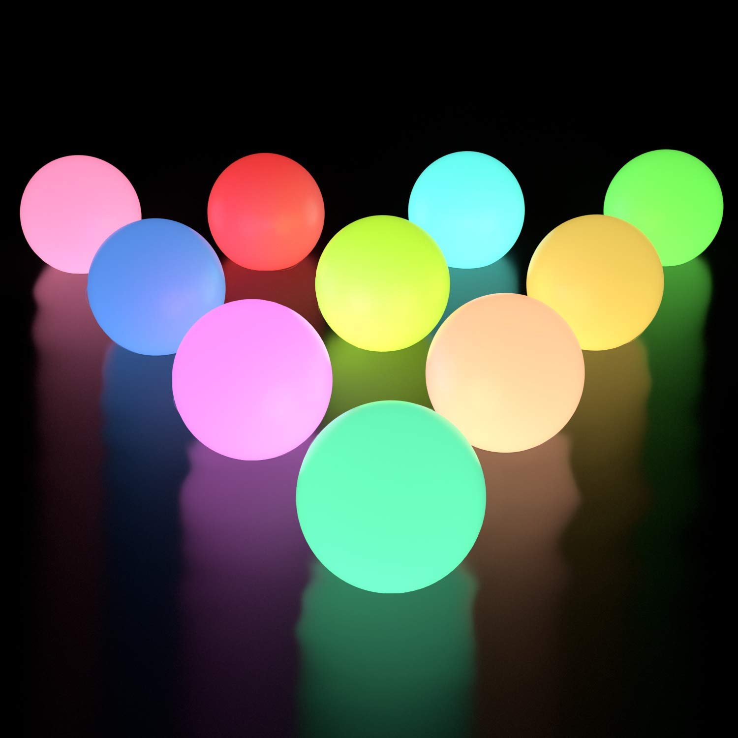 Маленькие Светодиодные шарики для бассейна RGB IP65 для мальчиков и девочек, игрушки для шоу