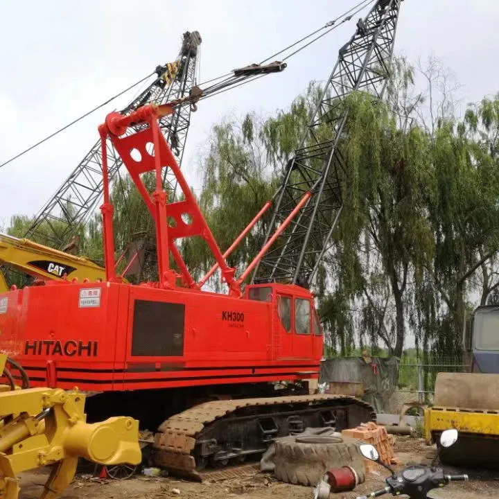 80 тонн, бывший в употреблении гусеничный кран Hitachi KH300, Япония, оригинал, Распродажа по низкой цене