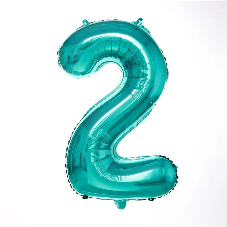Популярные свадебные украшения номер Globos 32 дюйма Тиффани синий тонкий корпус гелиевый номер шары