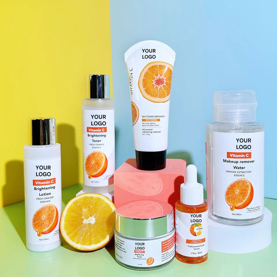 Anti-Acne Skin Care Set whitening Nourishing 6 in 1 VC skin care makeup set