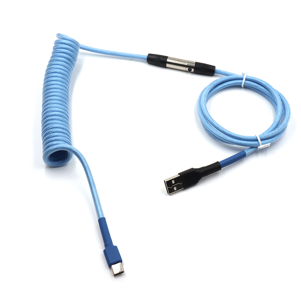 Изготовленный На Заказ спиральный тип C Мини Micro USB XLR 5pin зарядный кабель для Механическая клавиатура с OB солнцезащитные очки-авиаторы