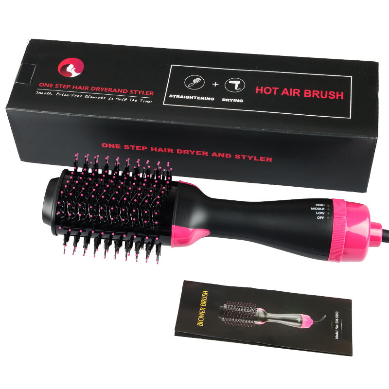 High quality CE certified hot air comb super strong wind comb Professional Hot Hair Brush with Comb and Straightener Brush