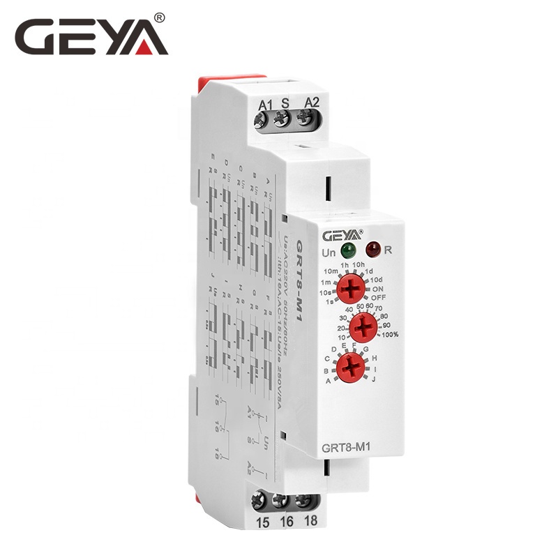GEYA GRT8-M2 DPDT Многофункциональный время задержки 12-240 В AC/DC таймер задержки реле