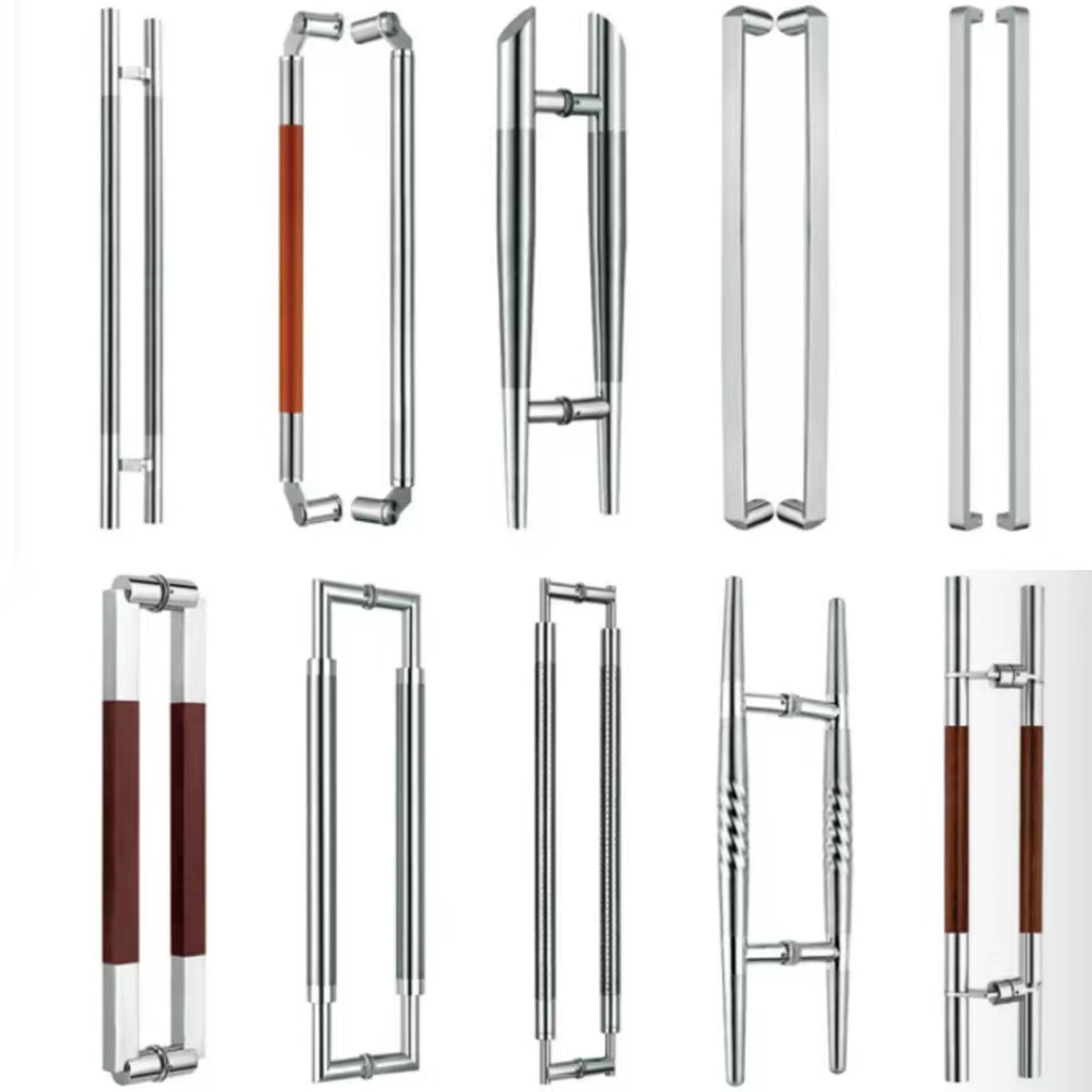 Oem / Odm Producers High Quality Hardware 304 Stainless Steel Custom Push Pull Glass Door Handle