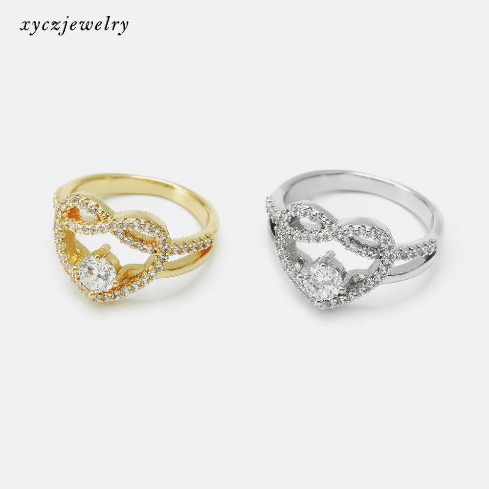 Fashion wholesale american gold plated paved diamond ring,18k gold ring woman jewelry smart ring