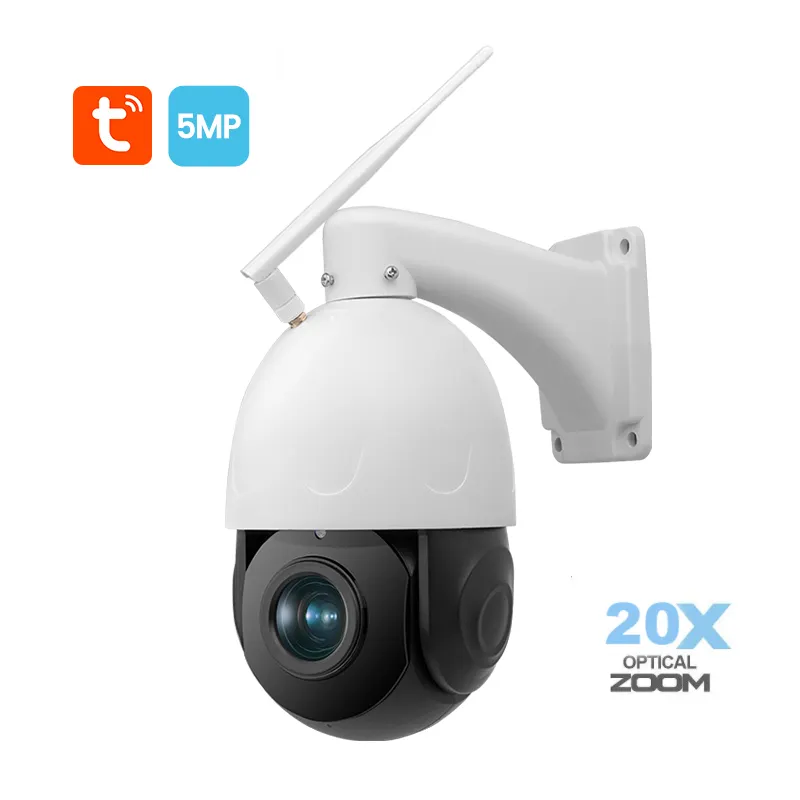 Outdoor 5MP 20X Intelligent Tuya Long Range P2p Ptz Camera Motion Detection Alert Push Surveillance Video Ptz Zoom Camera