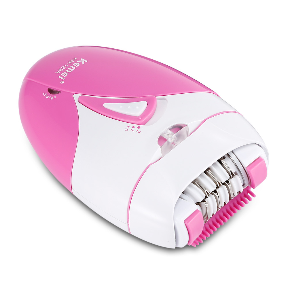 Kemei KM-189A Portable Blade Women Hair Remover Professional Painless USB Charging Rechargeable Electric Epilator