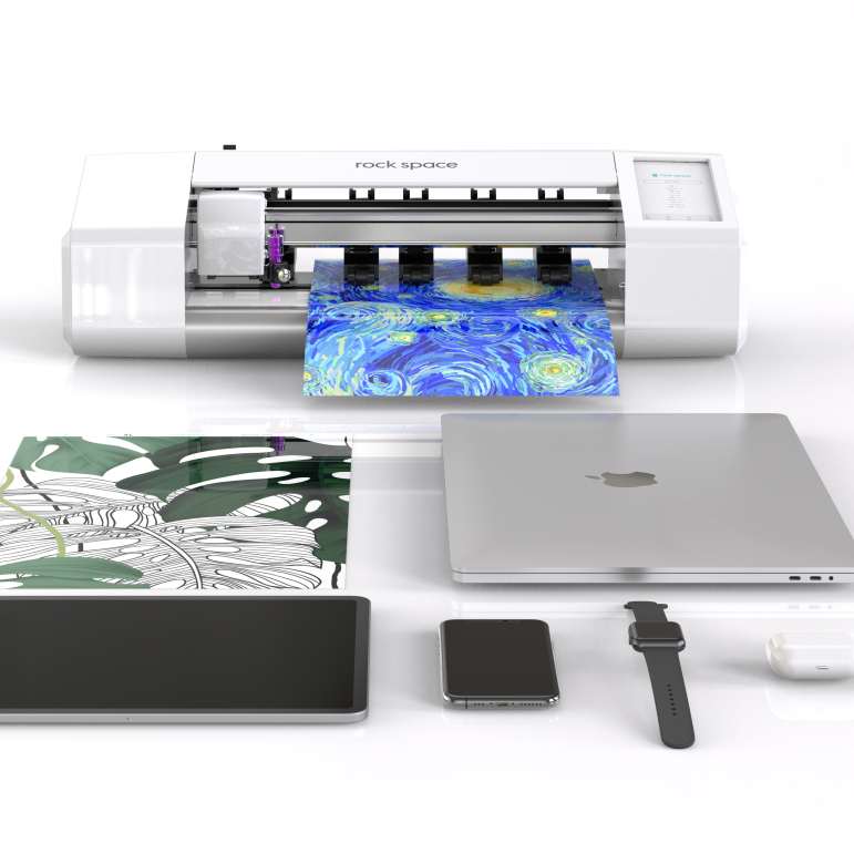 Rock space tempered glass screen protector film cutting machine