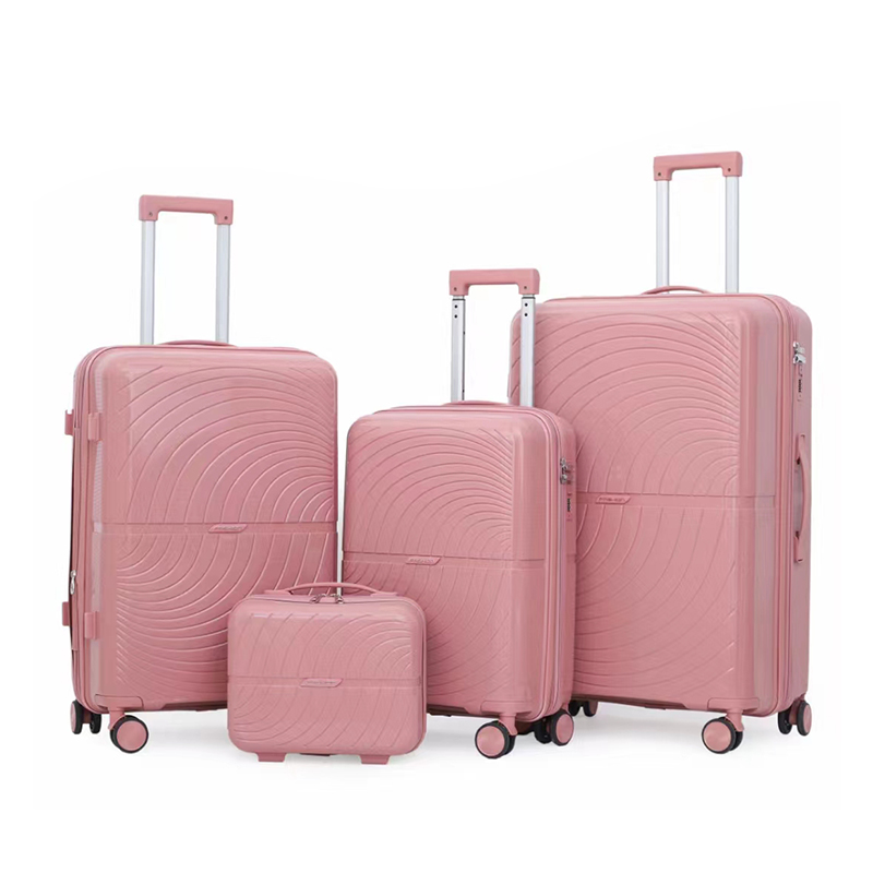 OMASKA Wholesale Polypropylene Luggage14 20 24 28 Inch Trolley Bags Women PP Suitcase Set