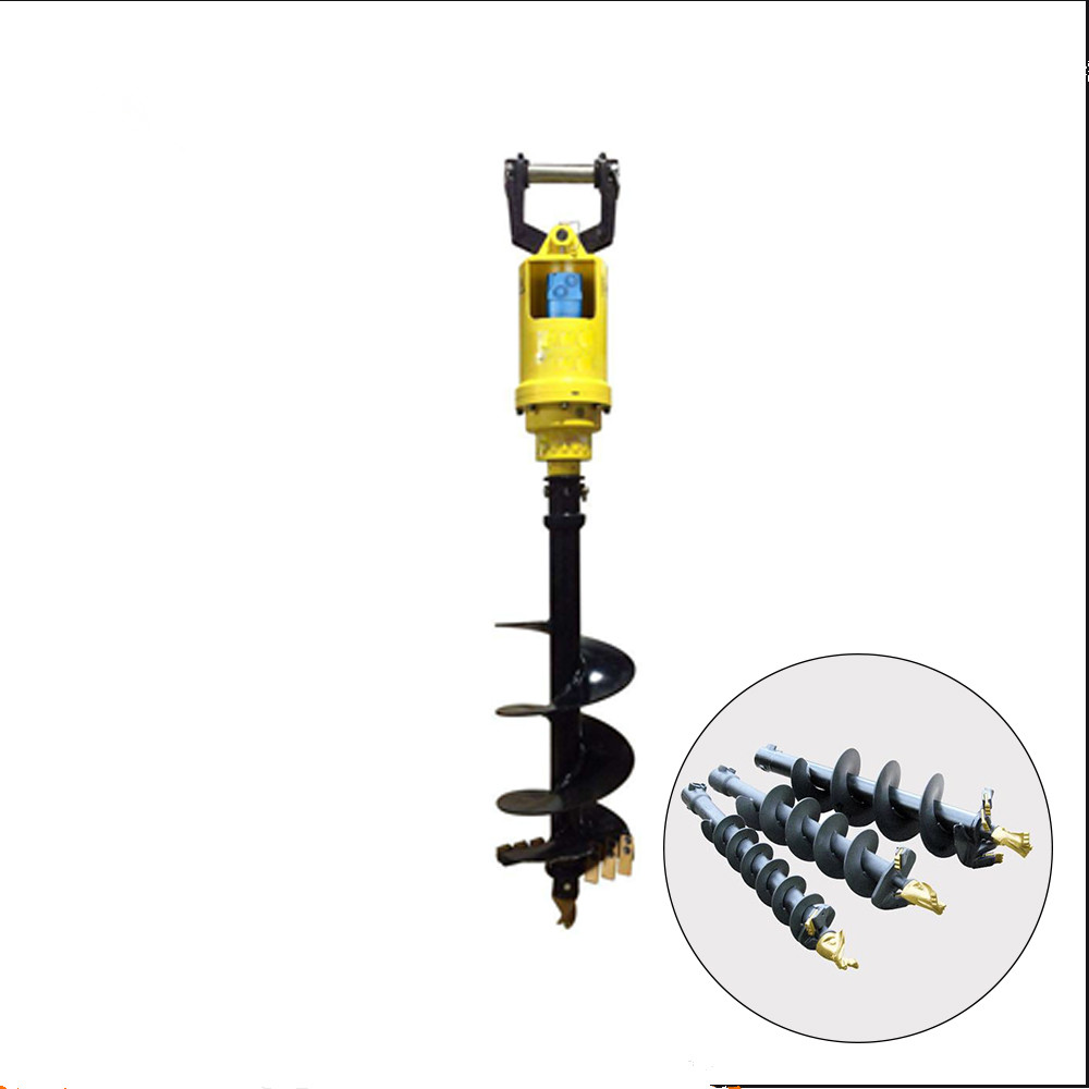 PC30-7 excavator auger drill for excavator clay auger drilling, auger bits