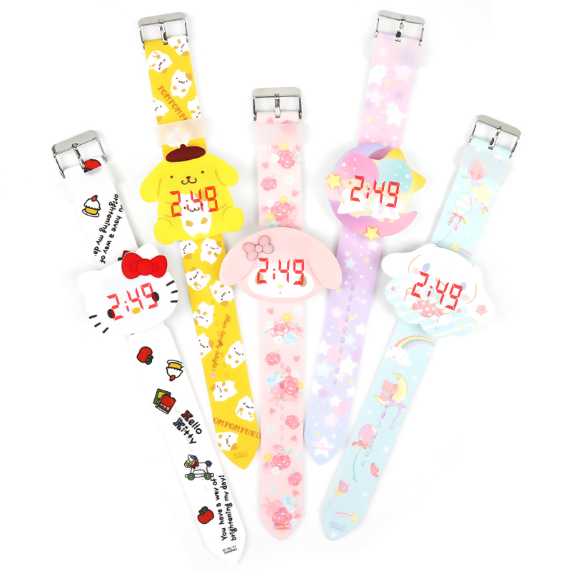 Горячие продукты Hello Kitty детские часы мультяшные детские цифровые часы