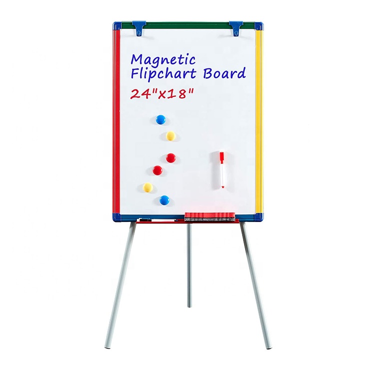 Оптовая продажа, низкая цена, регулируемый по высоте мольберт flipchart, Складная магнитная сухая стираемая белая доска, флип-подставка для таблицы