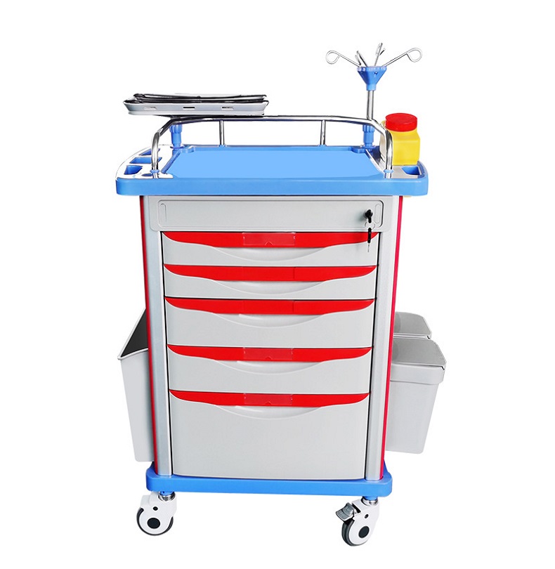 China Manufacturer medical cheap price emergency hospital furniture moving trolleys