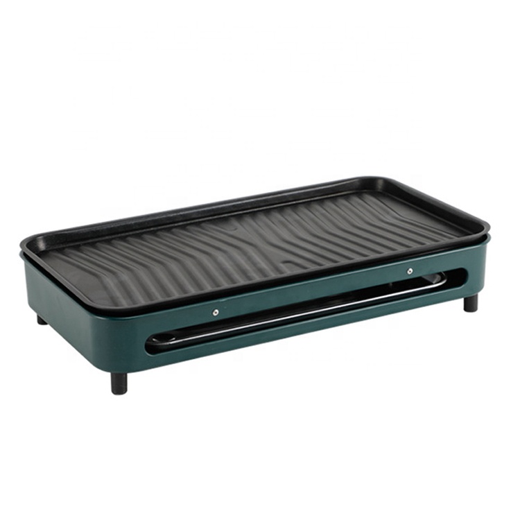 China Supplier Indoor Smokeless Grill Removable Grill Plate Drip Tray Digital Temperature Control LED Display Precise Cooking up