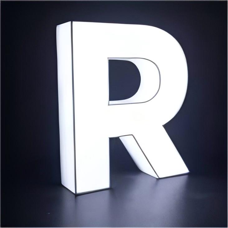 Coffee Shop Bar Brand Custom Metal Acrylic Bright Signage 3D LED plastic luminous character frontlit Light Letter Sign