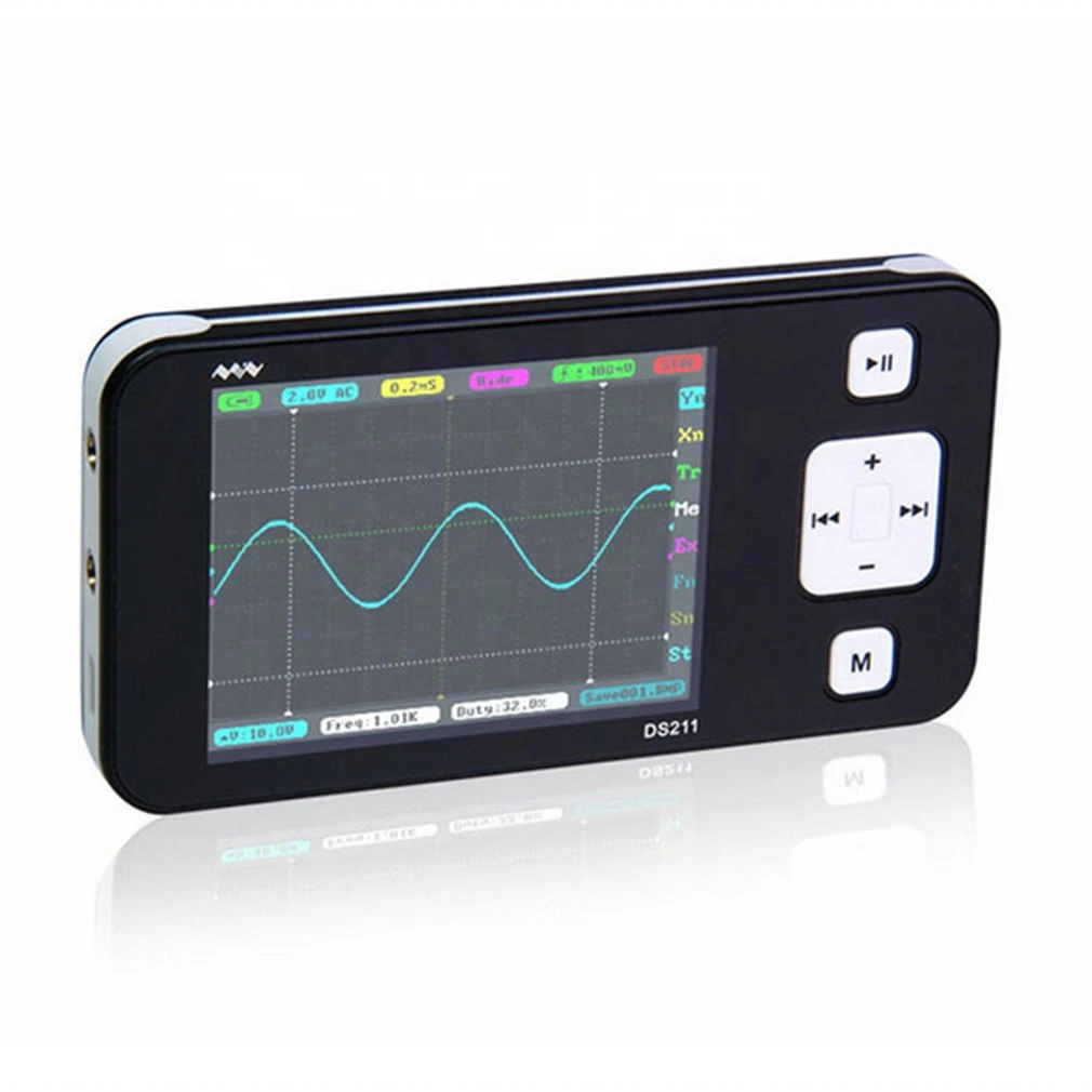 DS211 1-канальный портативный цифровой осциллограф, измеритель, USB 1 МГц, Мини DSO, автомобильный диагностический прибор