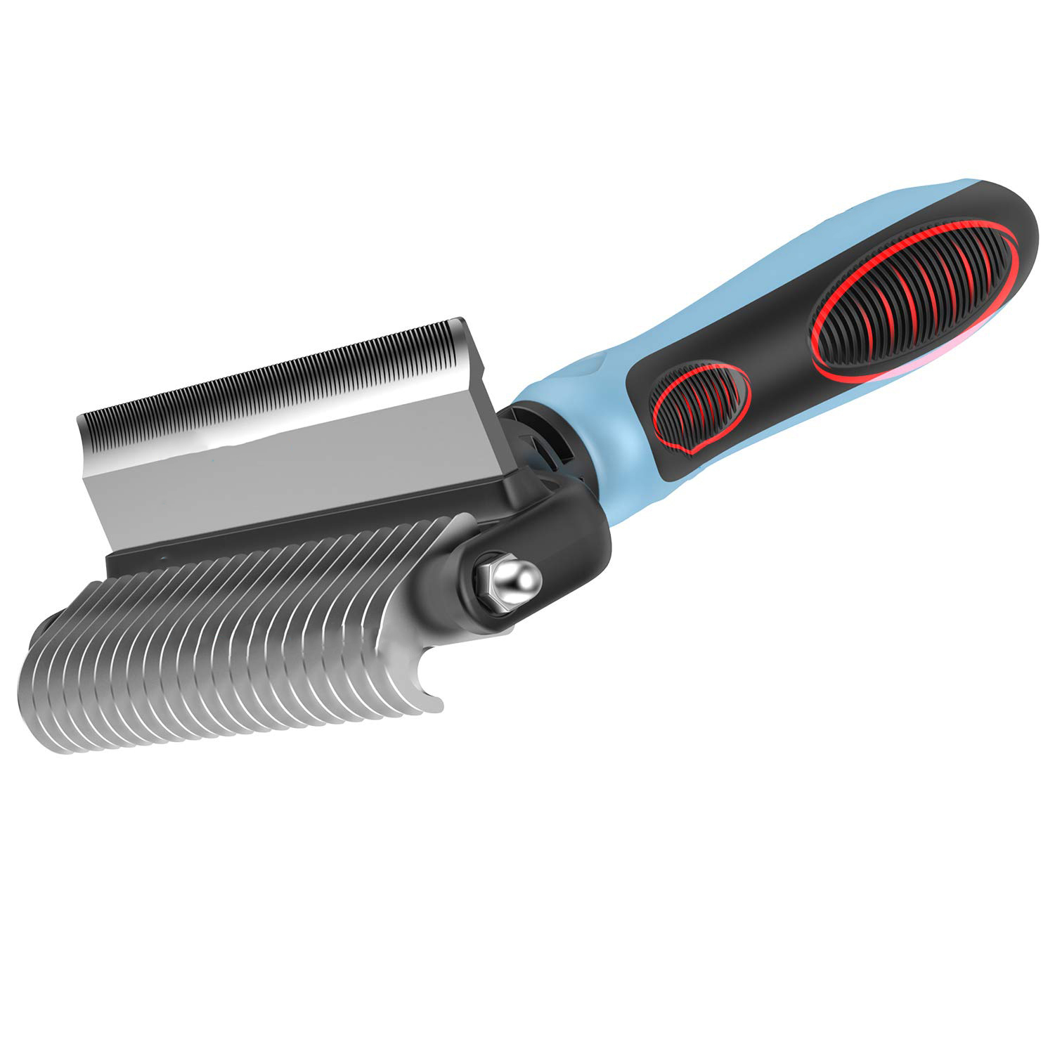 Zmaker 2 в 1 для ухода за питомцем Deshedding инструмент & Dematting подшерсток грабли для маты и спутывания кошка собака для удаления волос щетка