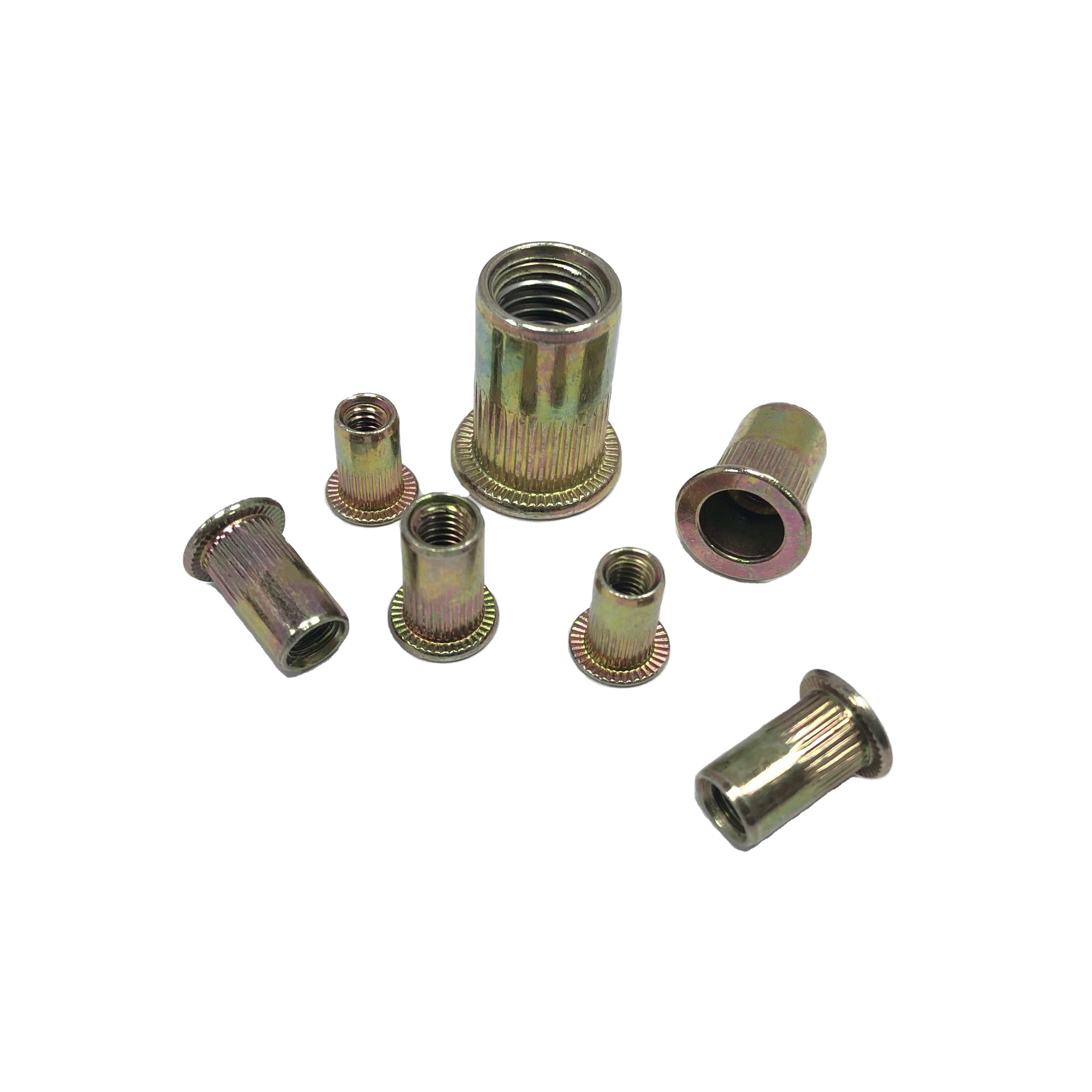 Whosesale High Quality Rivet Nut M6 M8 M10 M12 Yellow And Zinc Color Nut