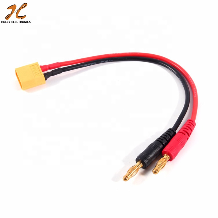 Силиконовый провод 16awg, шнур RC XT60, коннектор к 4 мм, вилка-банан, зарядный кабель, адаптер, аксессуары для радиоуправляемых моделей