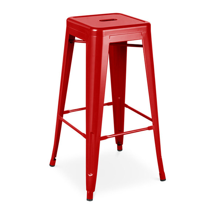 iron chair colorful metal bar stool durable iron vintage industrial barstool for restaurant bistro coffee
