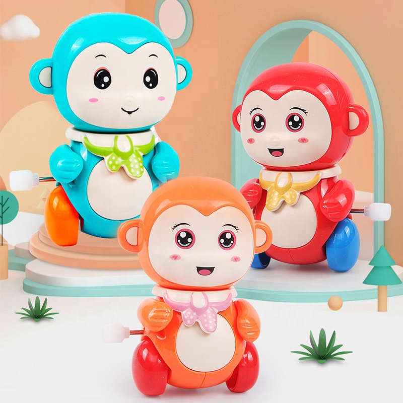 Colorful Cartoon Animal Toys Plastic Windup Toys