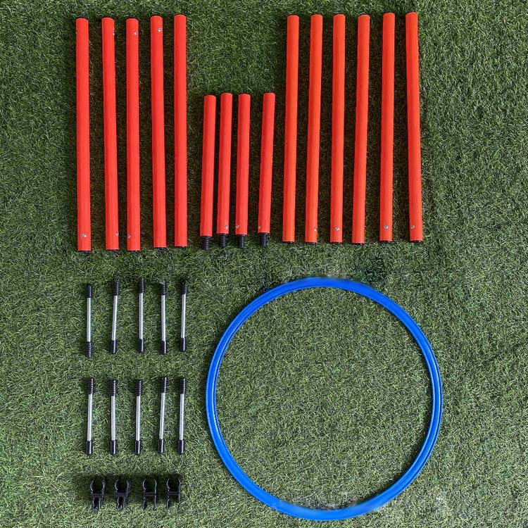 High Quality Pet Accessories Dog Training Hurdles Set Eco Friendly PVC Material Adjustable Dog Agility Hurdle