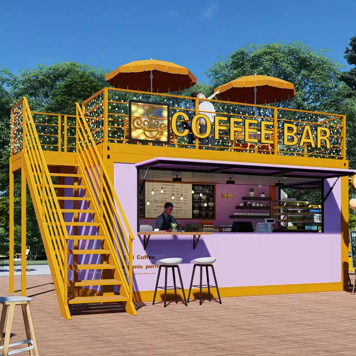 Portable Mini Modular Two-Story Container Houses with Customization Options