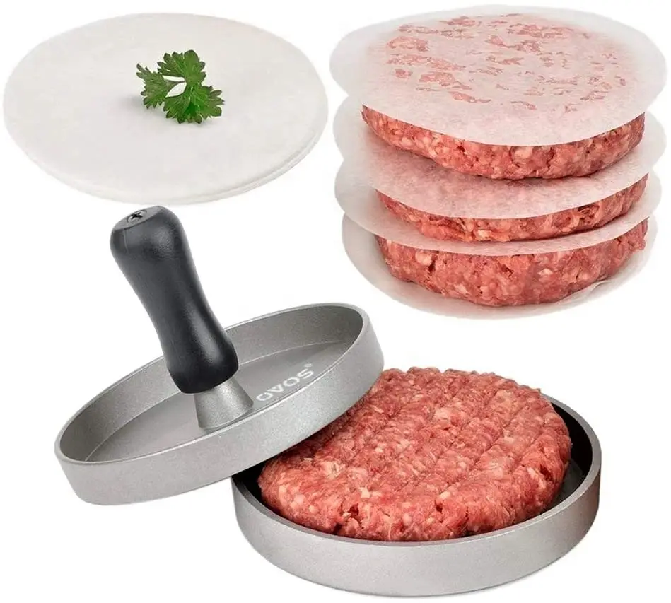 Practical manual food grade non-stick hamburger press