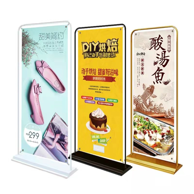 2023 roll up stand banner with stand holder door frame shape banners portable pop up display racks