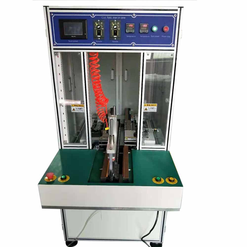 Lithium ion Cell Making Machine Three-In-One Mobile Battery Pouch Cell Edge Ironing Trimming and Folding Machine