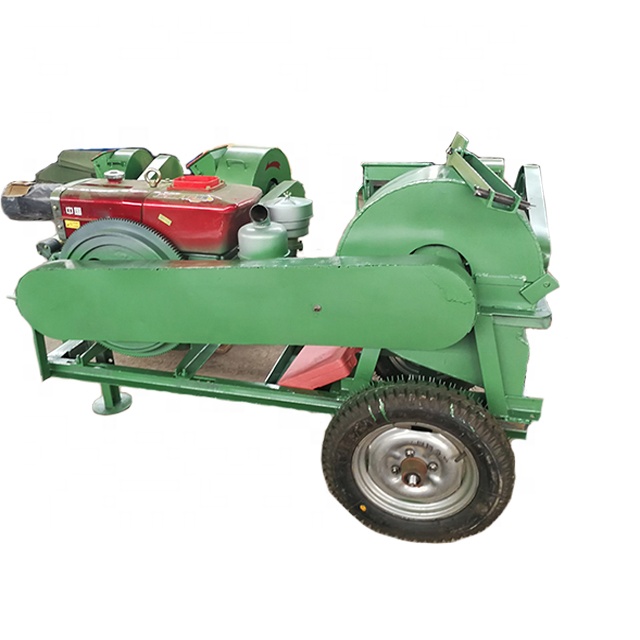 2.2kw Construction template bamboo plywood waste wood crusher Electric diesel horizontal powder machine