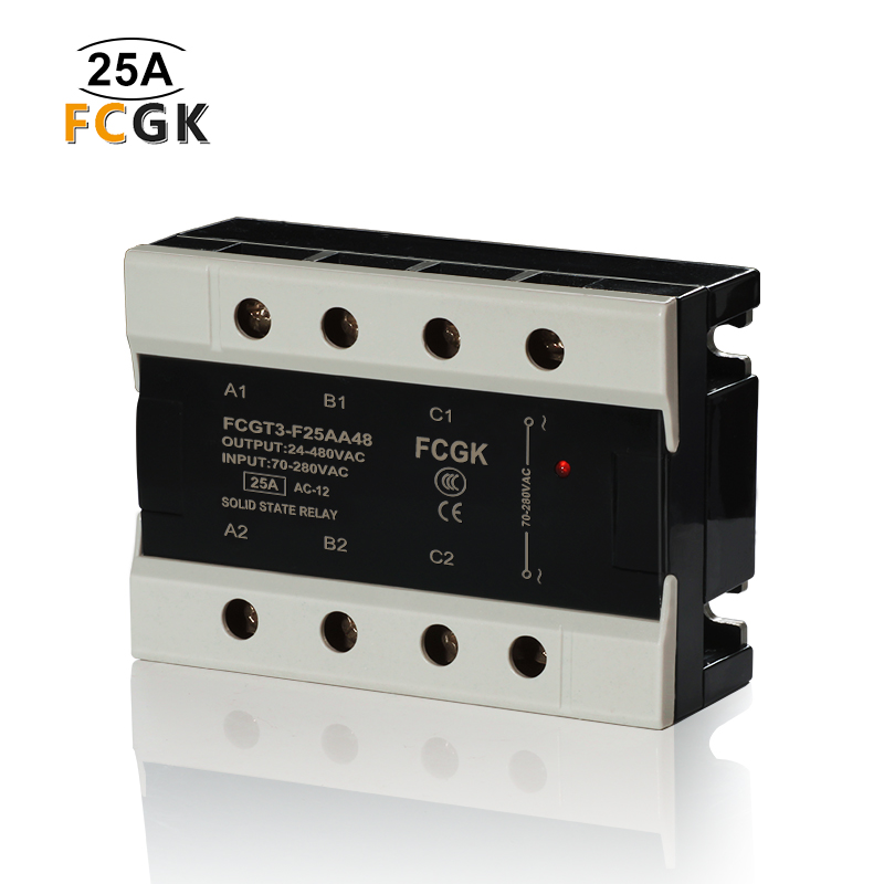 Fcgk пыли 3 фазы ssr твердотельные реле 25A ac управления
