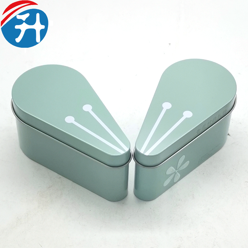 Small Metal Canister Customized By Chinese Factory Special Comma Shaped Tin Box For Tea Or Sweet Candy