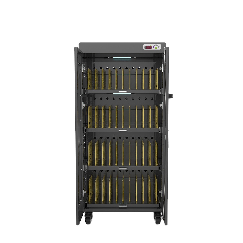 40 Bay laptops chargers cart with power strip at school equipment cellp phobe charging lockers