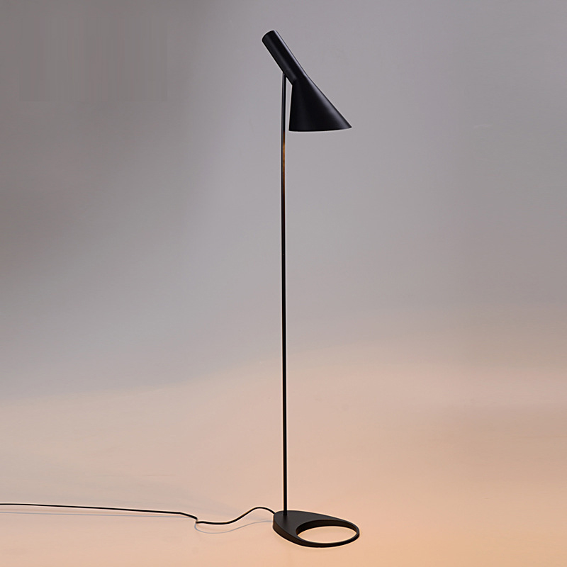Minimalist AJ floor lamp living room postmodern Nordic designer luxury contracted bedroom ins style black modern floor lamp