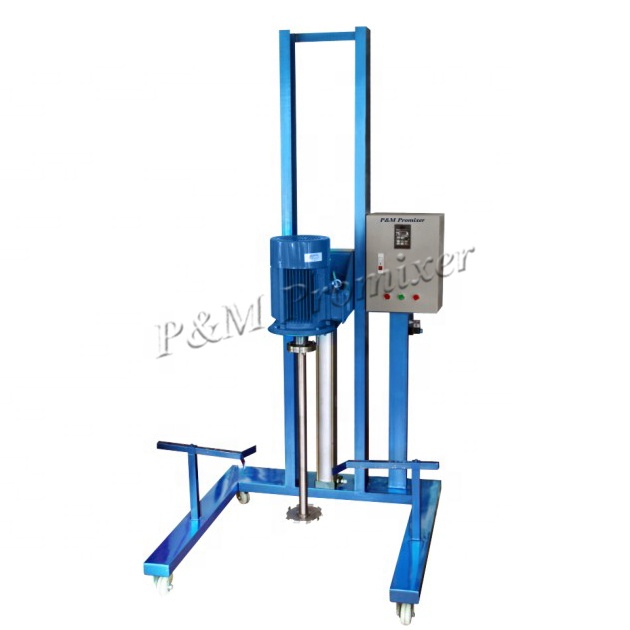Factory direct sales pneumatic lifting cosmetics dispersion chemical mixing frequency conversion speed control high-power mixer
