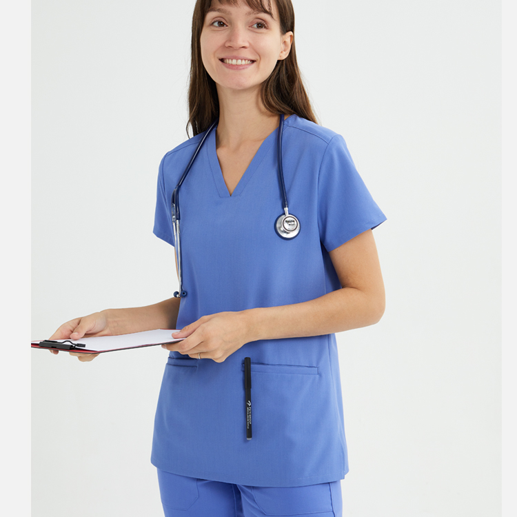 Hot Sale Doctor Uniforms Medical Nursing Scrubs Uniform Clinic Scrub Sets Short Sleeve Tops Pants Uniform Women Nurse Cotton OEM
