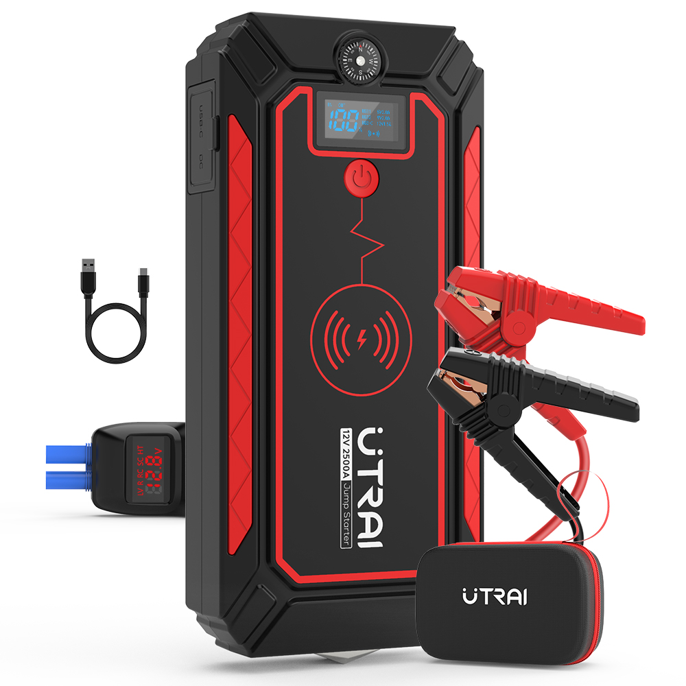 Utrai Jstar 4 Power Bank emeygency инструмент для автомобиля 12V 2500A автомобильный усилитель 8.0L бензиновый беспроводной зарядки светодиодный дисплей Jump Starter