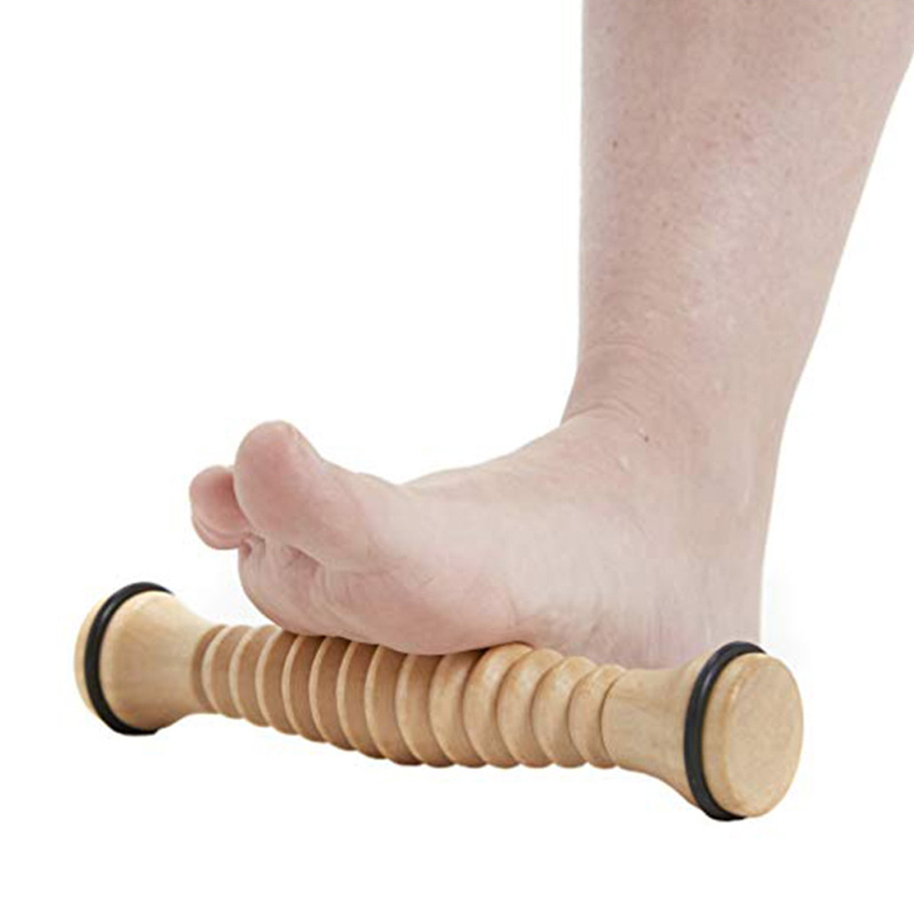 Wooden Exercise Roller Sport Injury Gym Body Leg Foot Trigger Point Muscle Roller Sticks Massager For Feet Massage Health Care