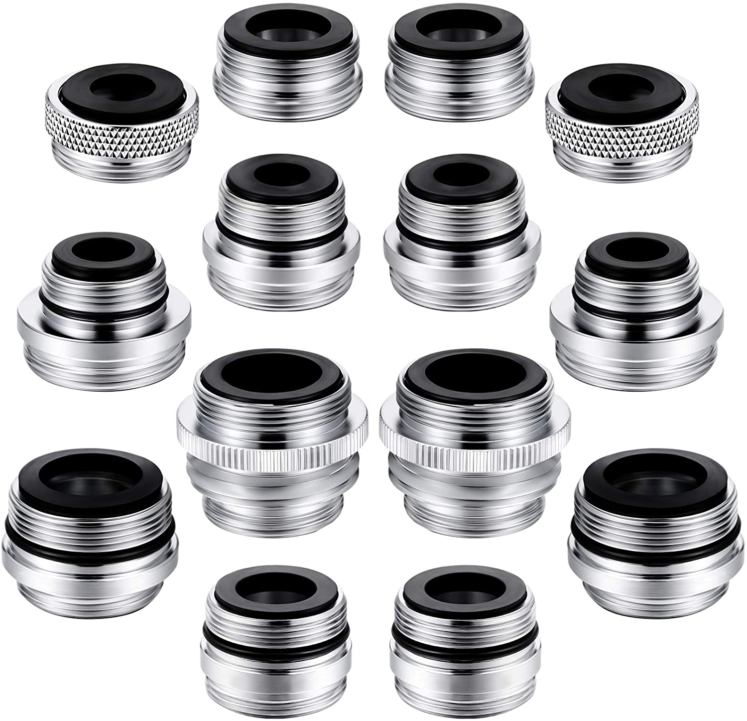 Faucet Adapter Kit Kitchen Sink Brass Aerator Adapter Solid Male/Female Faucet Adapter to Connect Garden Hose, Water Filter