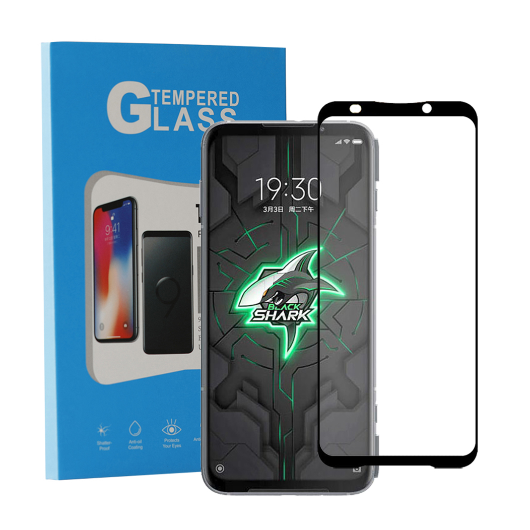 Для Xiaomi Blackshark 2 3 pro Full дымовых протектор экрана 2.5D печать с уровнем твердости 9H Full Glue Покрытие Закаленное стекло Защитная пленка